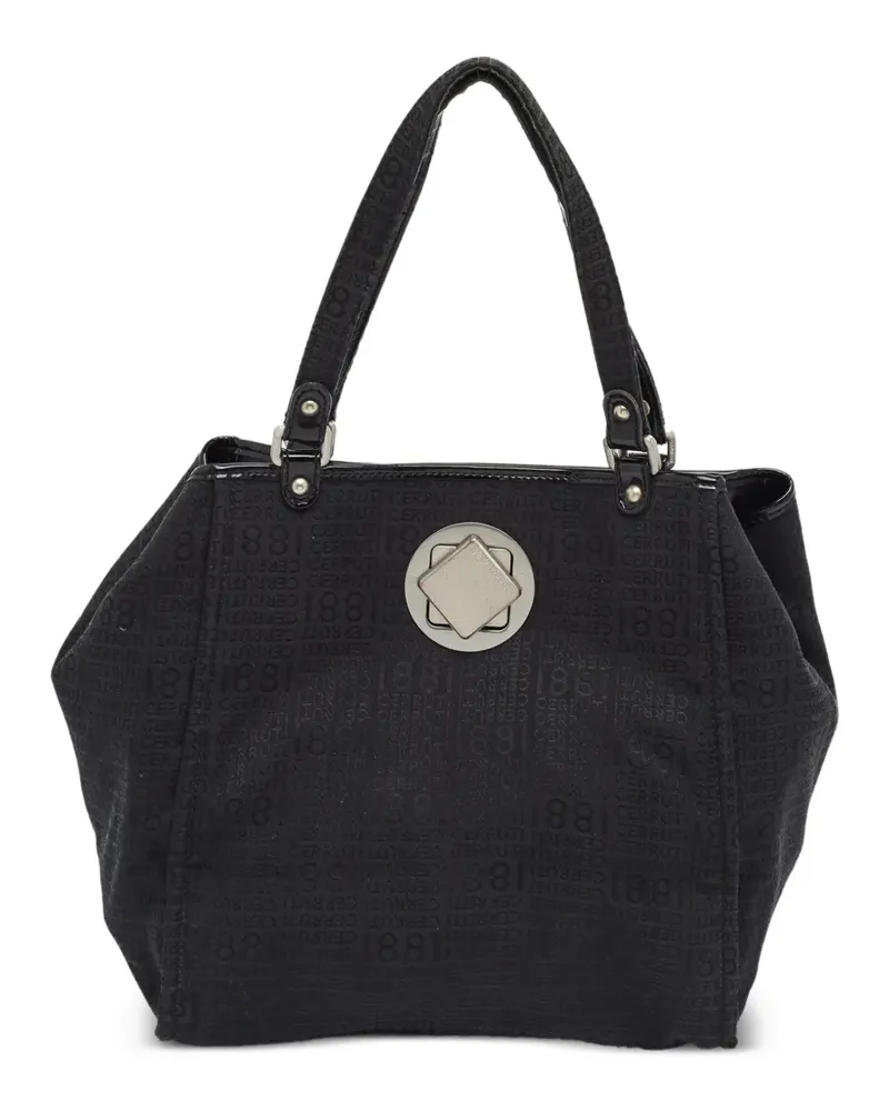 Cerruti 1881 Tote Bag aus Jacquard - Schwarz Schwarz