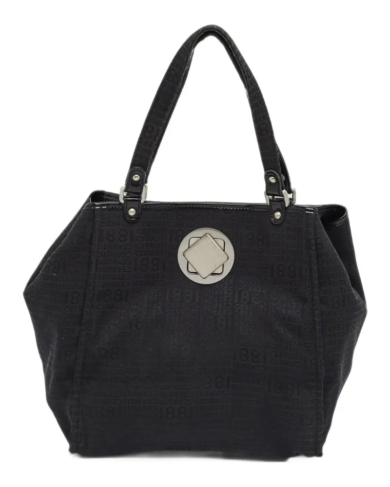 Cerruti 1881 jacquard-fabric tote bag - Schwarz Schwarz