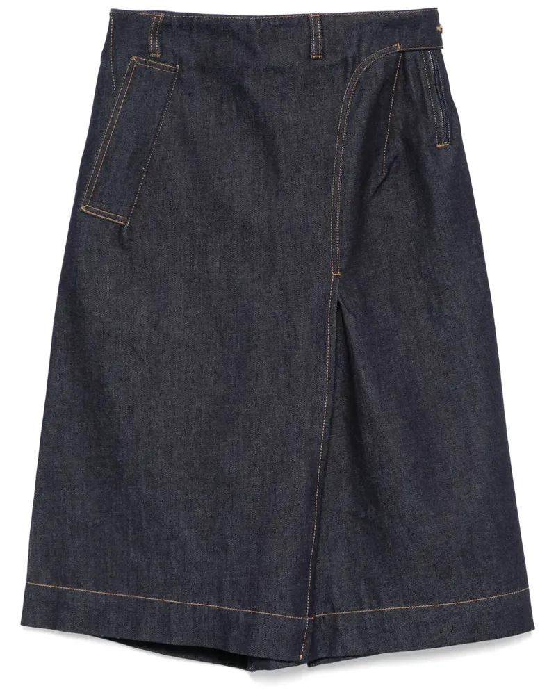 Victoria Beckham Midirock aus Denim - Blau Blau