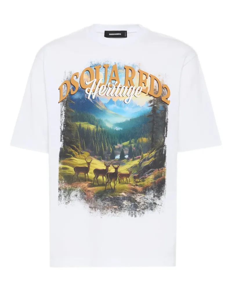Dsquared2 Canada T-Shirt - Weiß Weiß