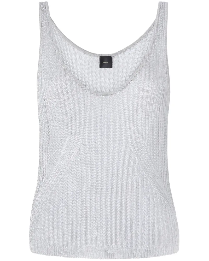 Pinko Tanktop aus geripptem Strick - Grau Grau