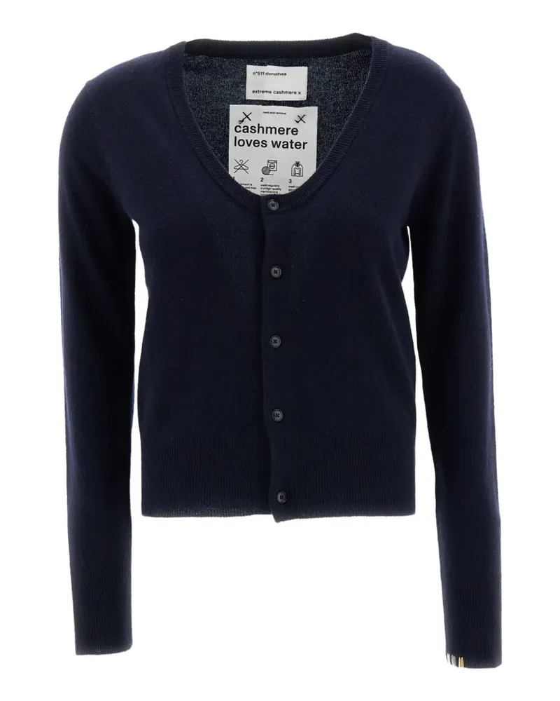 extreme cashmere Dorothea Cardigan aus Kaschmir - Blau Blau