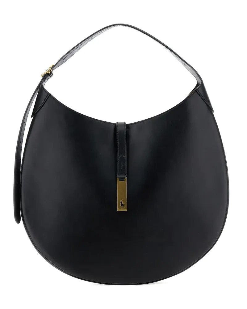 Ralph Lauren Schultertasche mit Schnalle - Schwarz Schwarz