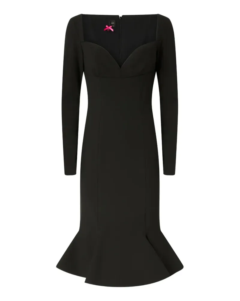 Pinko Kleid mit Herzausschnitt - Schwarz Schwarz