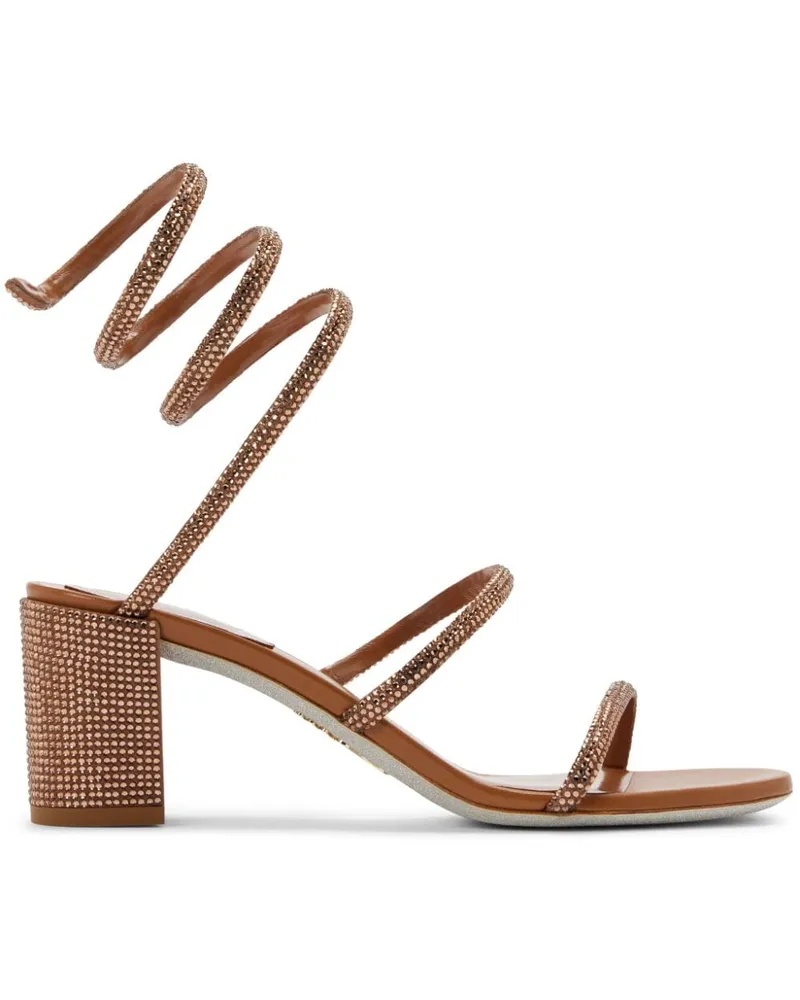 René Caovilla Cleo Sandalen 60mm - Braun Braun