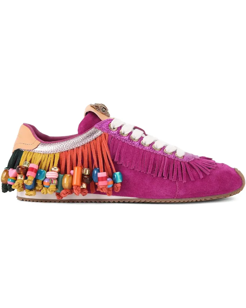 Kurt Geiger Slington Sneakers mit Fransen - Rosa Rosa