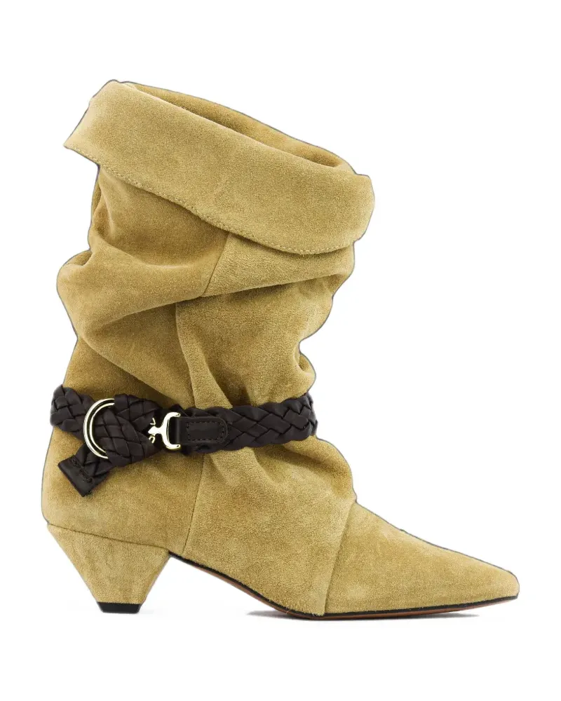 Nubikk Sally Lynn slouchy ankle boots - Nude Nude