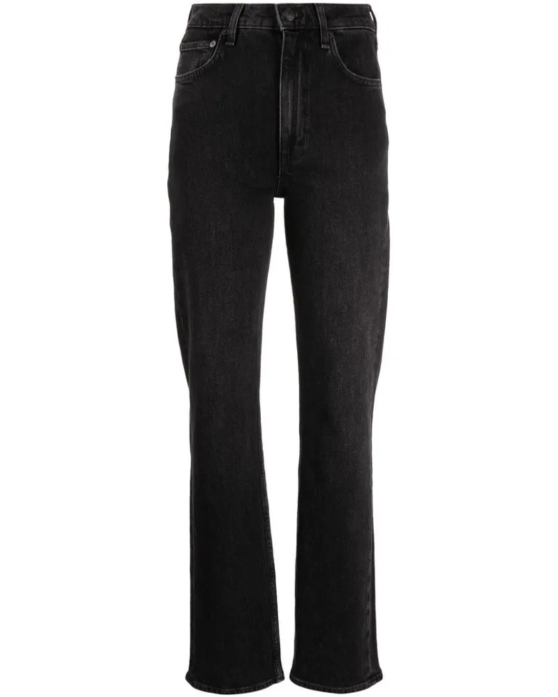 Rag & Bone Jeans mit geradem Bein Schwarz