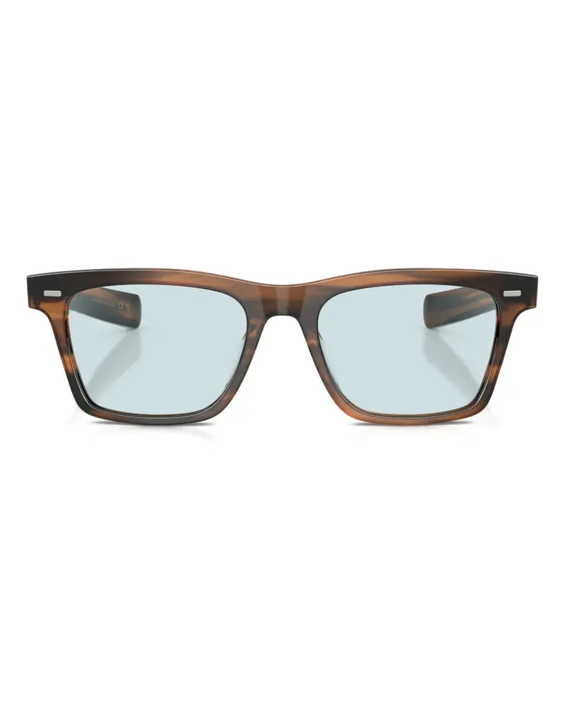 Oliver Peoples Maestro Sonnenbrille mit eckigem Gestell - Braun Braun