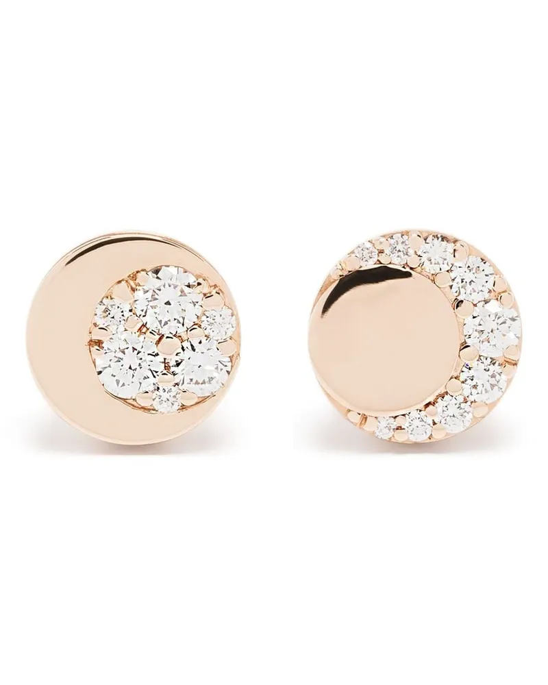 Pasquale Bruni 18kt Rotgoldohrstecker mit einem Diamanten - Rosa Rosa