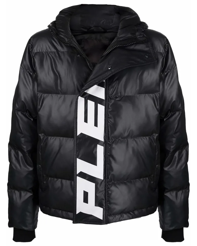 Philipp Plein Gefütterte Kapuzenjacke - Schwarz Schwarz