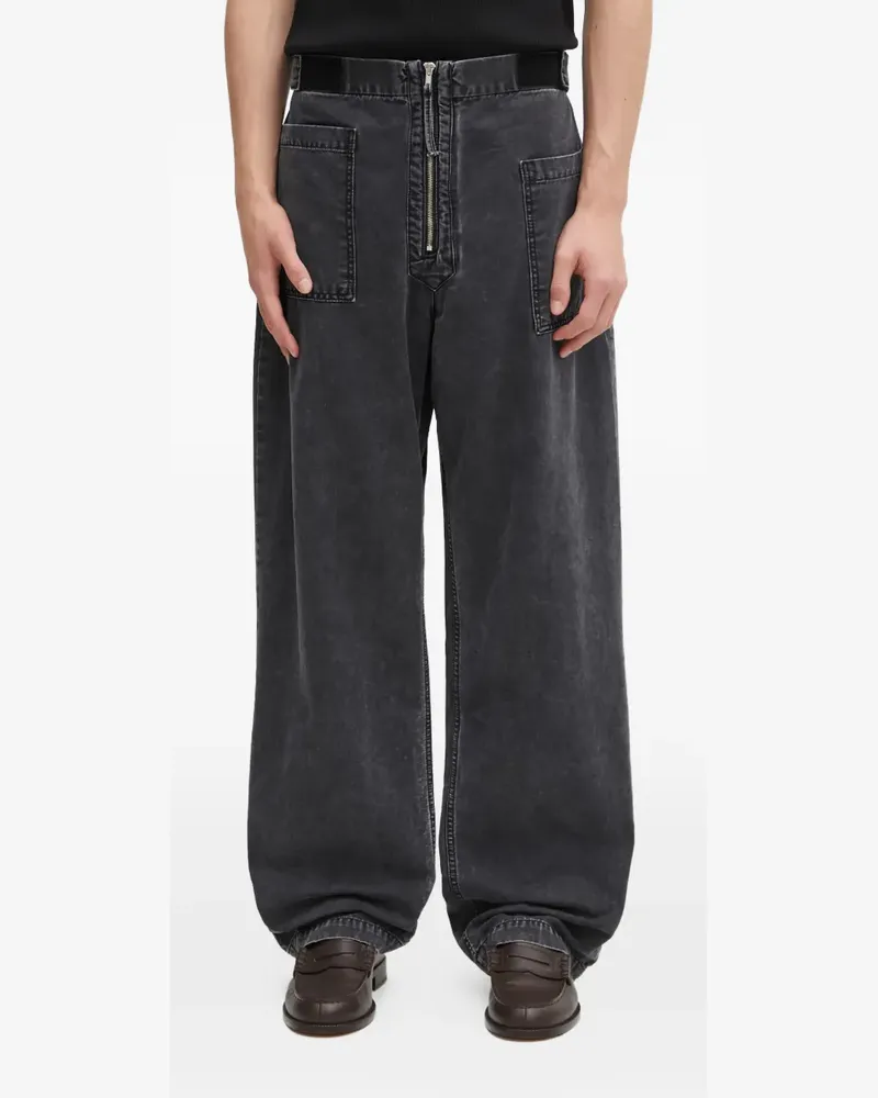 Aries zip-fastening jeans - Schwarz Schwarz