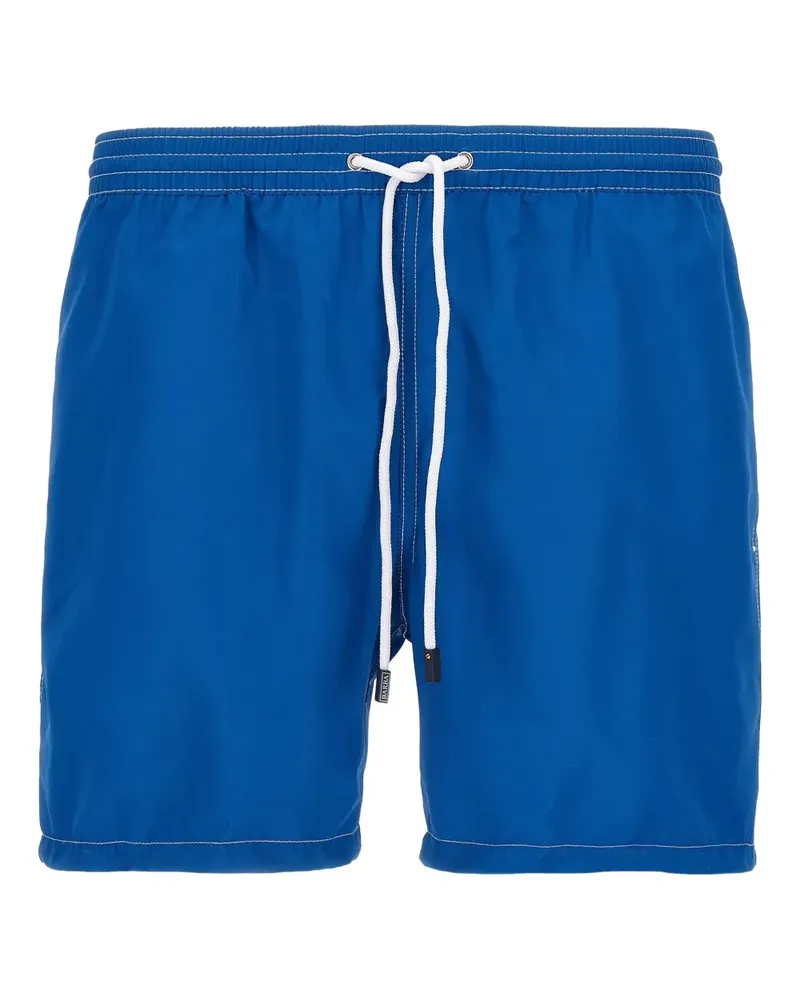 BARBA Badeshorts mit Kordelzug - Blau Blau