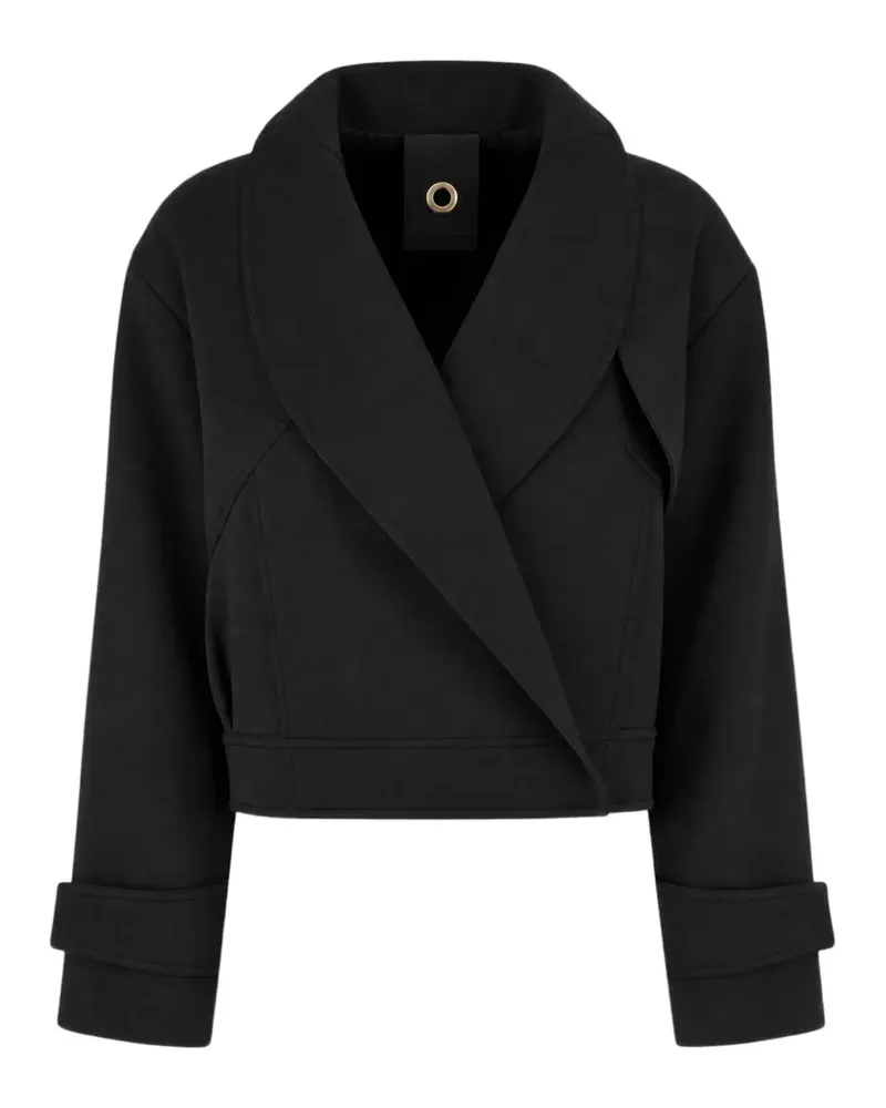 Giorgio Armani Cropped-Jacke mit Schalkragen - Grau Grau