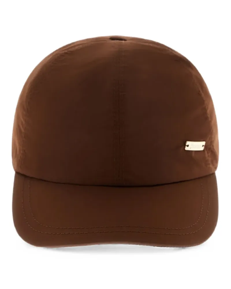 Herno Baseballkappe mit Schleifendetail - Braun Braun