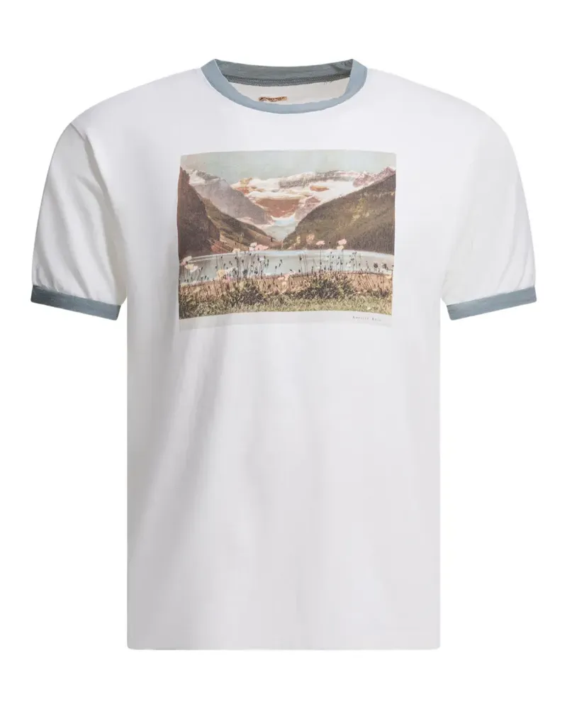 KAPITAL T-Shirt mit Fotoprint - Weiß Weiß