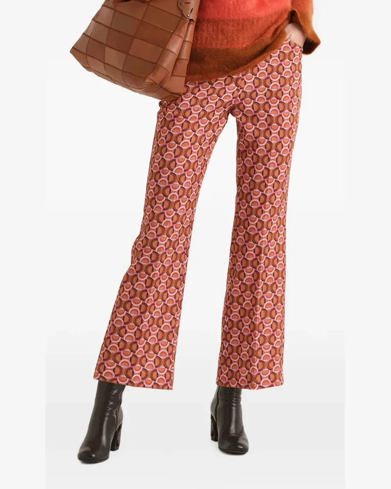 Maliparmi Cropped-Hose mit Orbit - Rosa Rosa