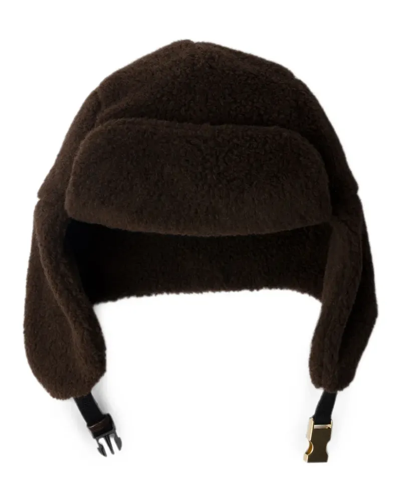 Prada Fleece-Mütze - Braun Braun