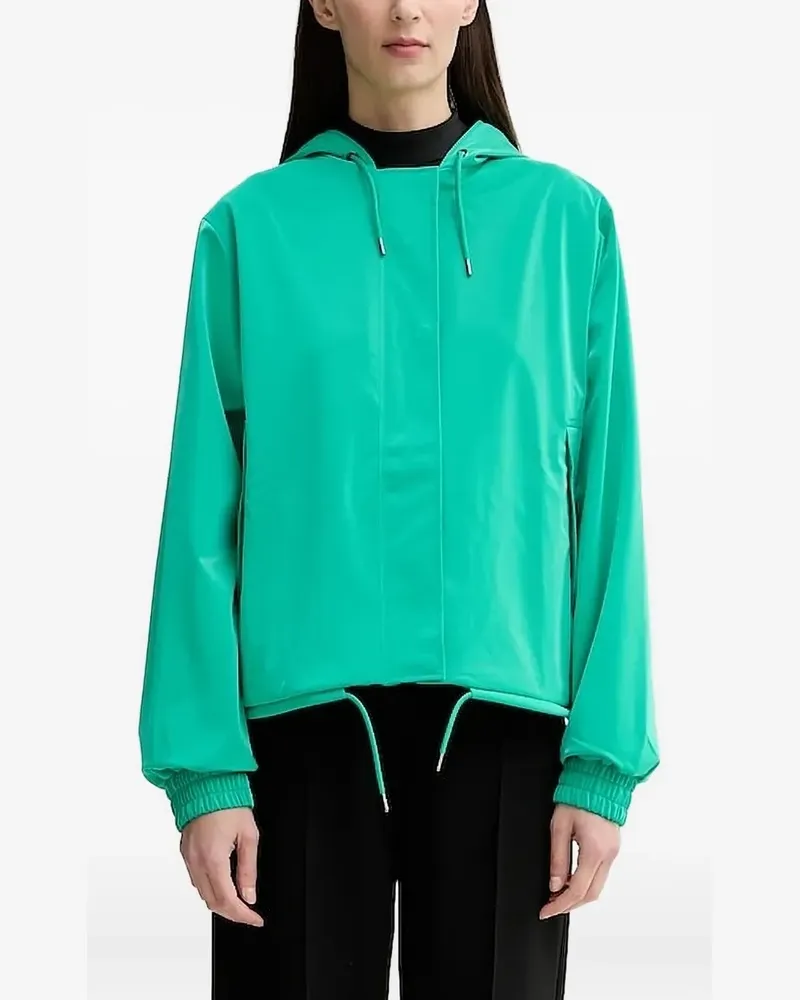RAINS Kapuzenjacke mit Kordelzug - Grün Grün