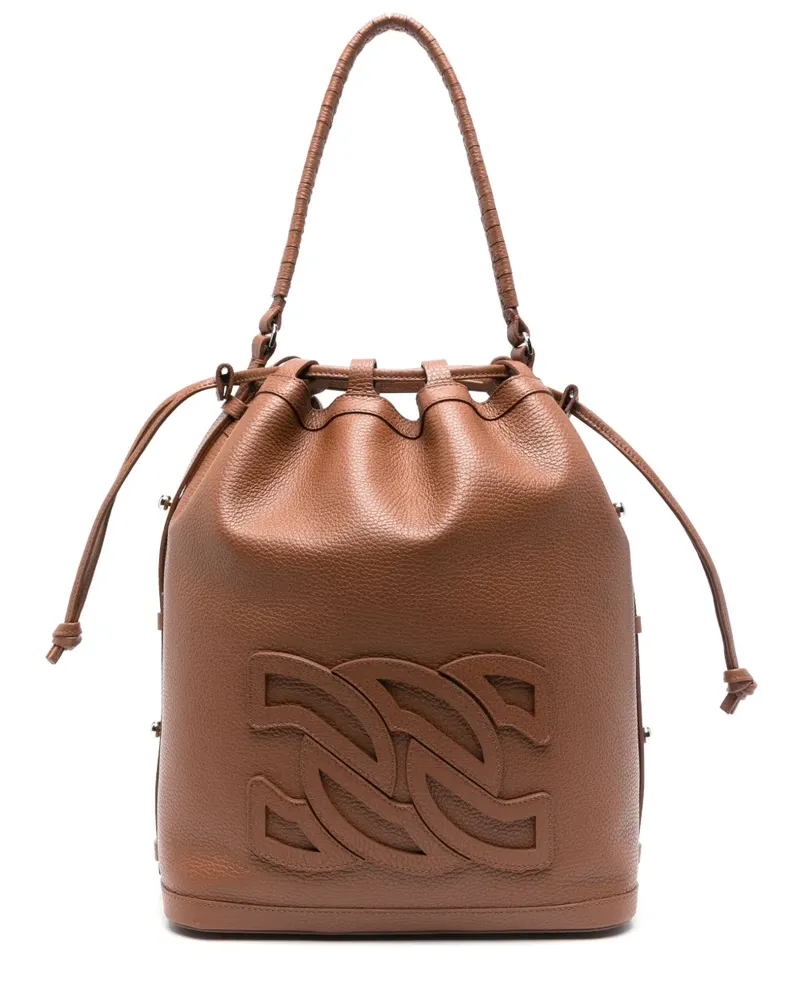 Casadei Beuteltasche aus Leder - Braun Braun