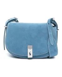 Ralph Lauren Mini Saddle Polo ID Umhängetasche Blau