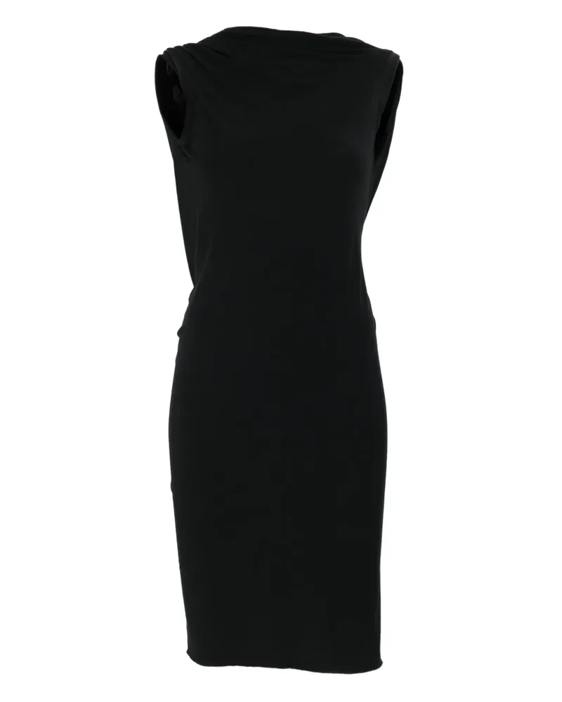 Rick Owens Lilies Ärmelloses Midikleid - Schwarz Schwarz