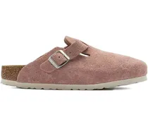 Boston Mules aus Wildleder mit Schnallendetail - Rosa