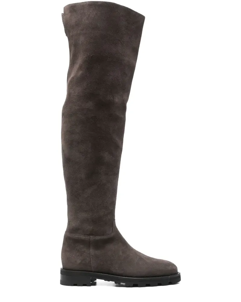 FESTA Milano Luz Overknee-Stiefel aus Wildleder - Braun Braun