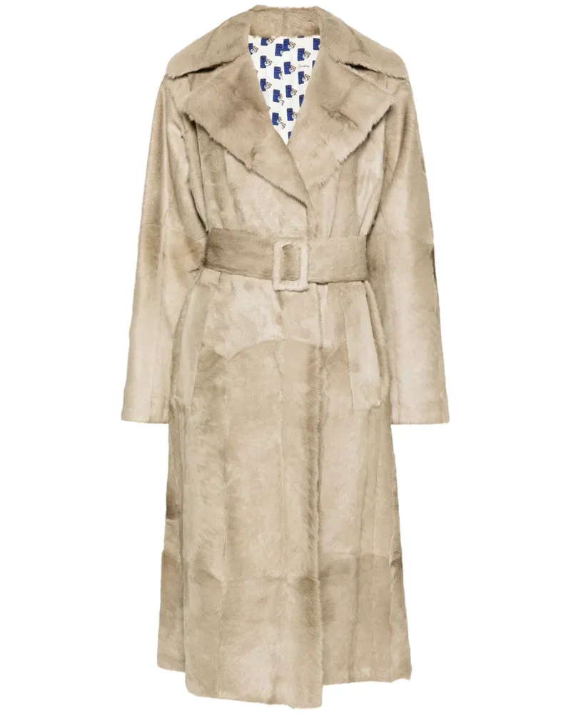 Burberry Gebürsteter Trenchcoat - Braun Braun