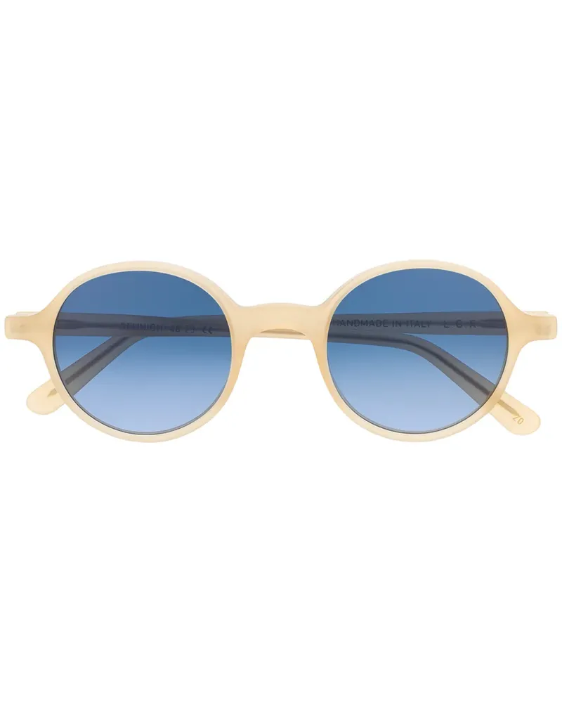 L.G.R. Sonnenbrille mit rundem Gestell - Nude Nude