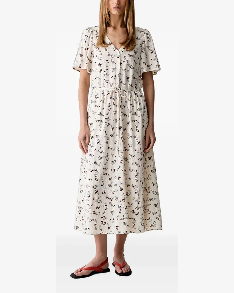 Marc O'Polo floral-print midi dress - Nude Nude