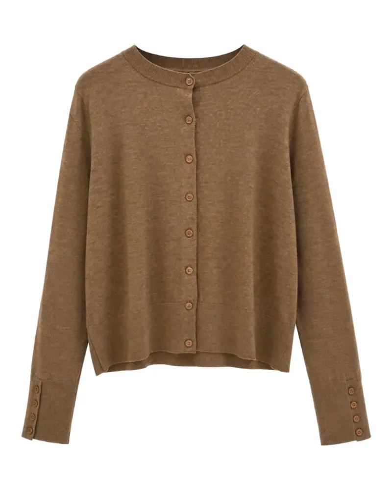 Yigal Azrouel Essential Cardigan mit rundem Ausschnitt - Braun Braun