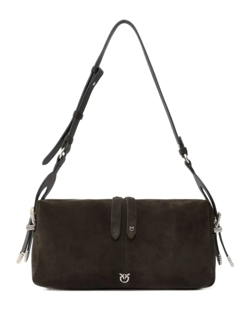 Pinko Mittelgroße Schultertasche aus Wildleder - Braun Braun