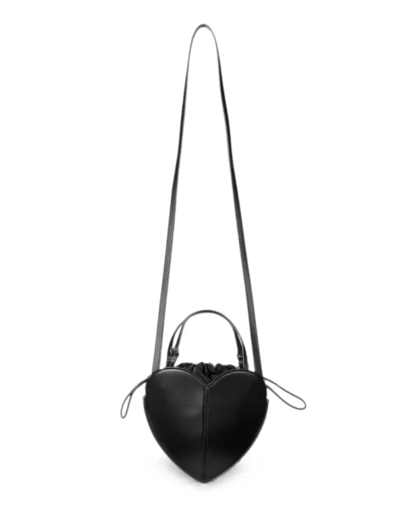 ROTATE Birger Christensen Heart leather bag - Schwarz Schwarz