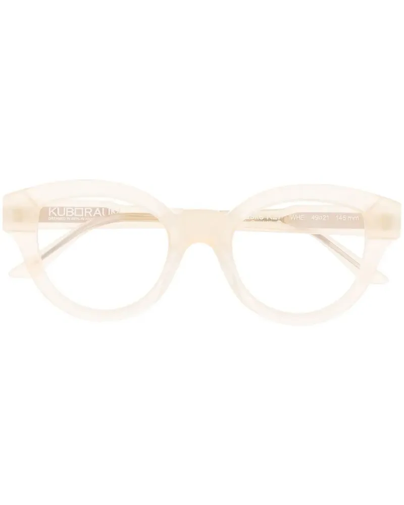 KUBORAUM Brille mit eckigem Gestell - Nude Nude
