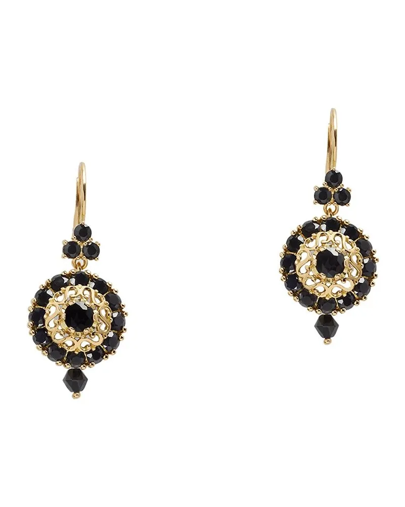 Dolce & Gabbana 14kt Sicily Gelbgoldohrringe mit Saphir Gold