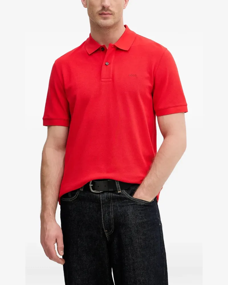HUGO BOSS button polo shirt - Rot Rot