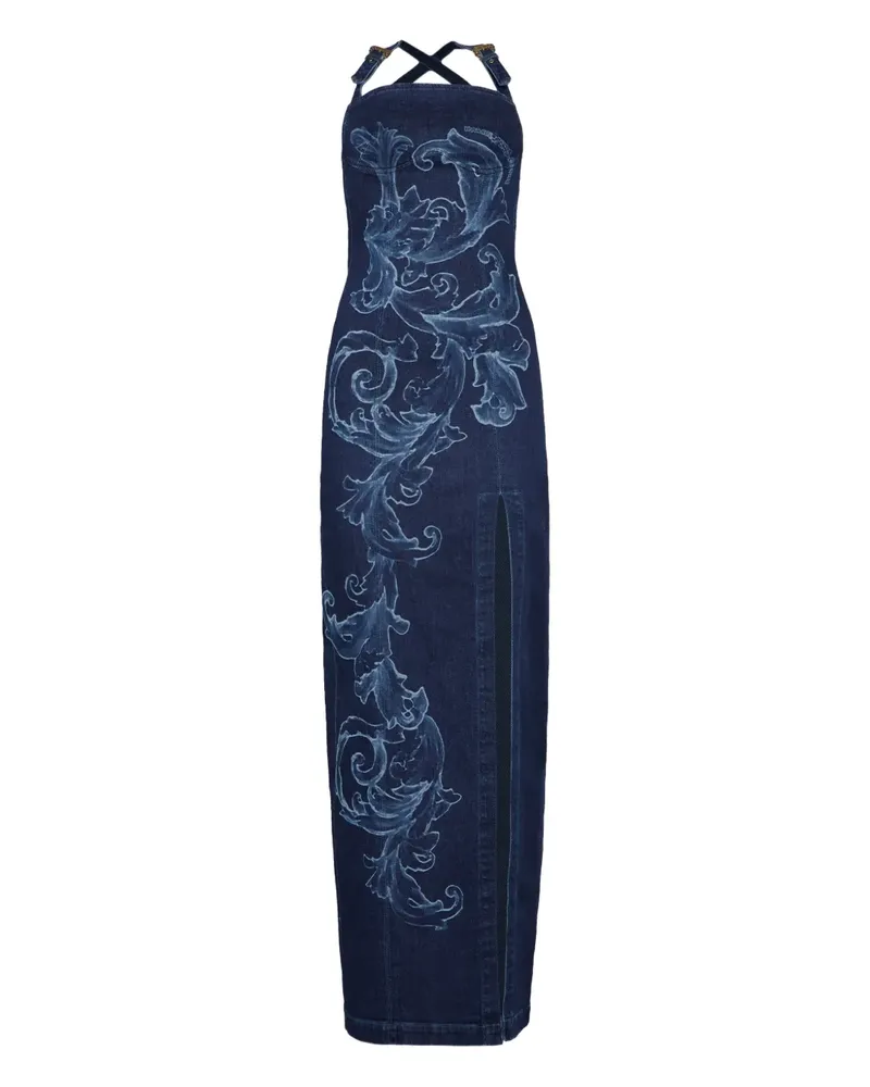 Versace Jeans Jeanskleid mit Barockverzierung - Blau Blau