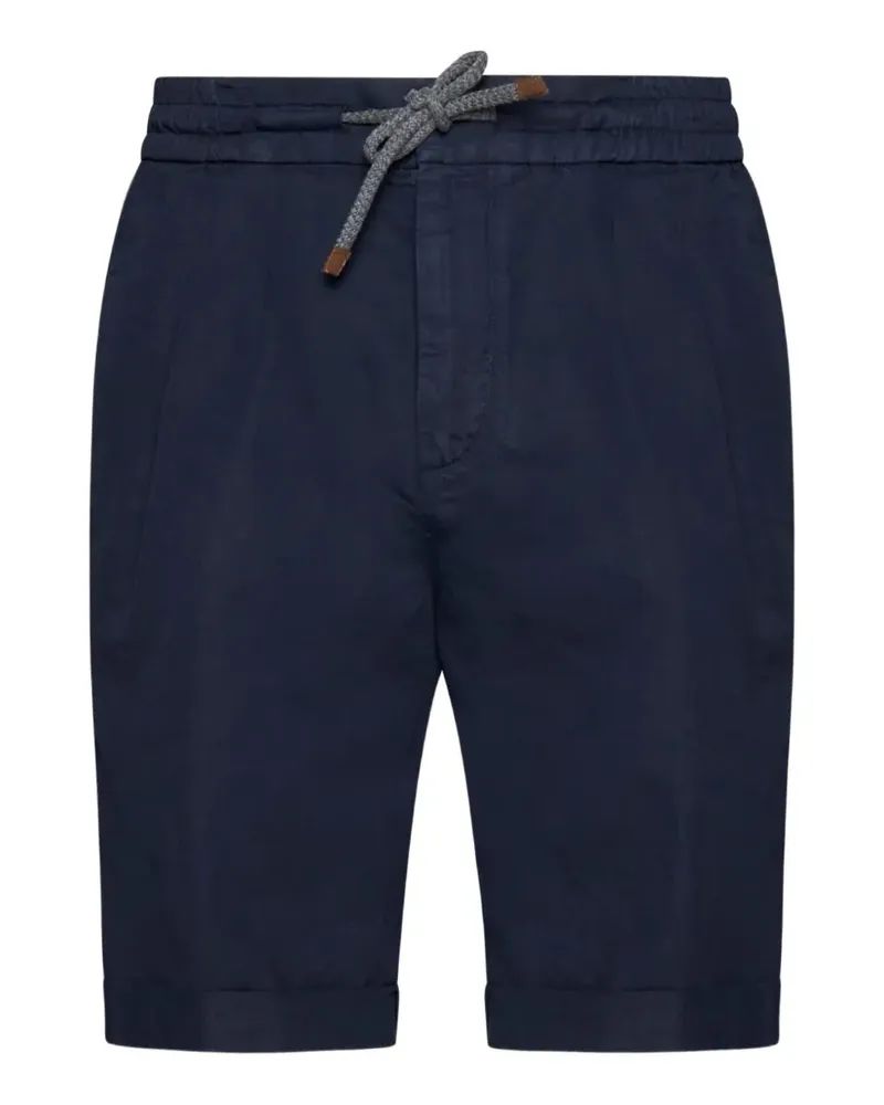 Brunello Cucinelli drawstring tailored shorts - Blau Blau