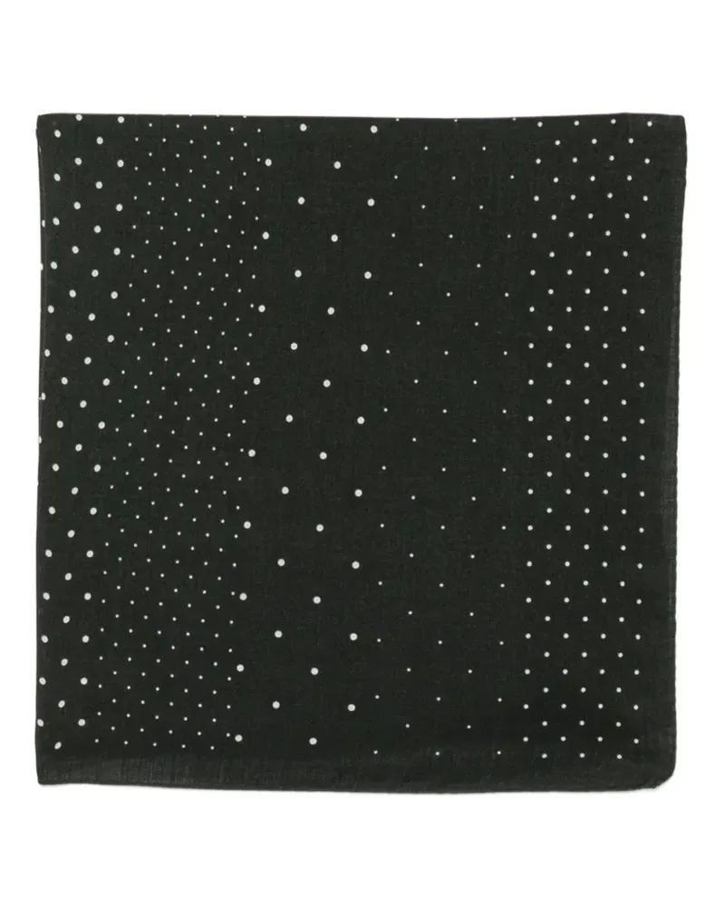 Destin polka-dot wool scarf - Schwarz Schwarz
