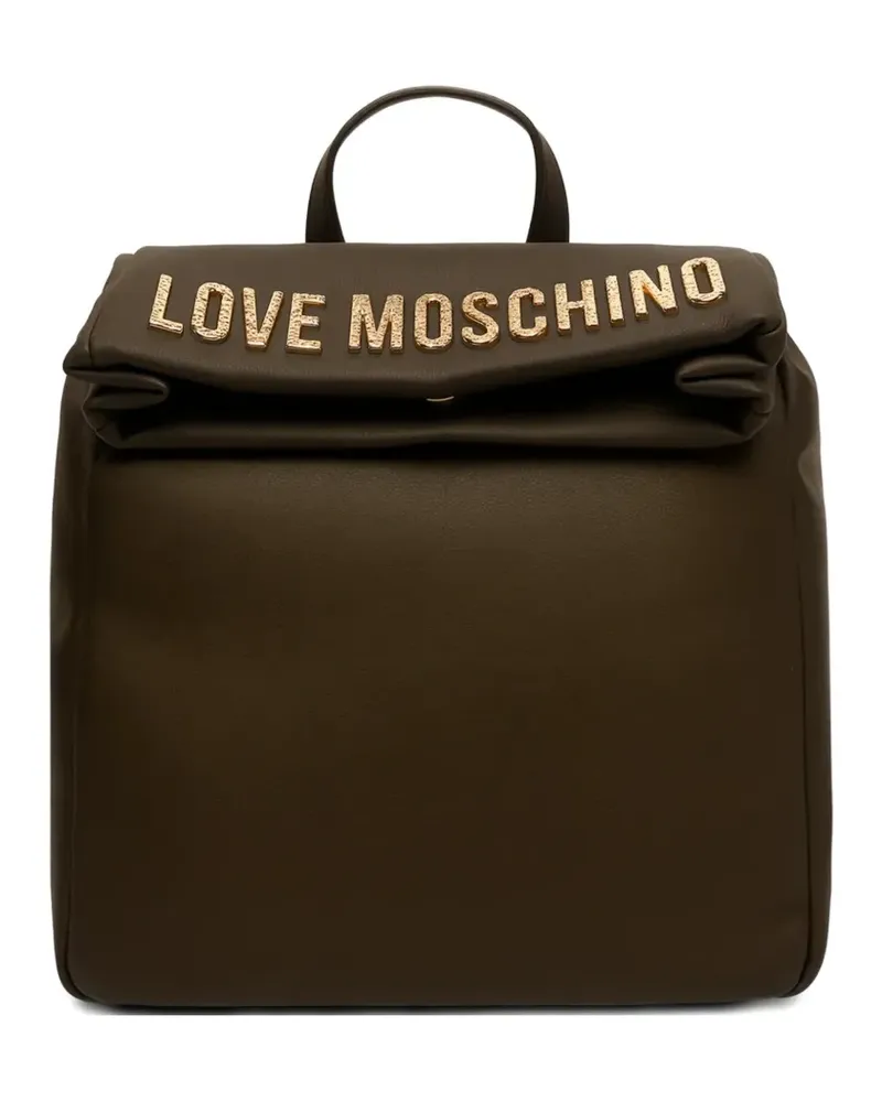 Moschino logo backpack - Grün Grün