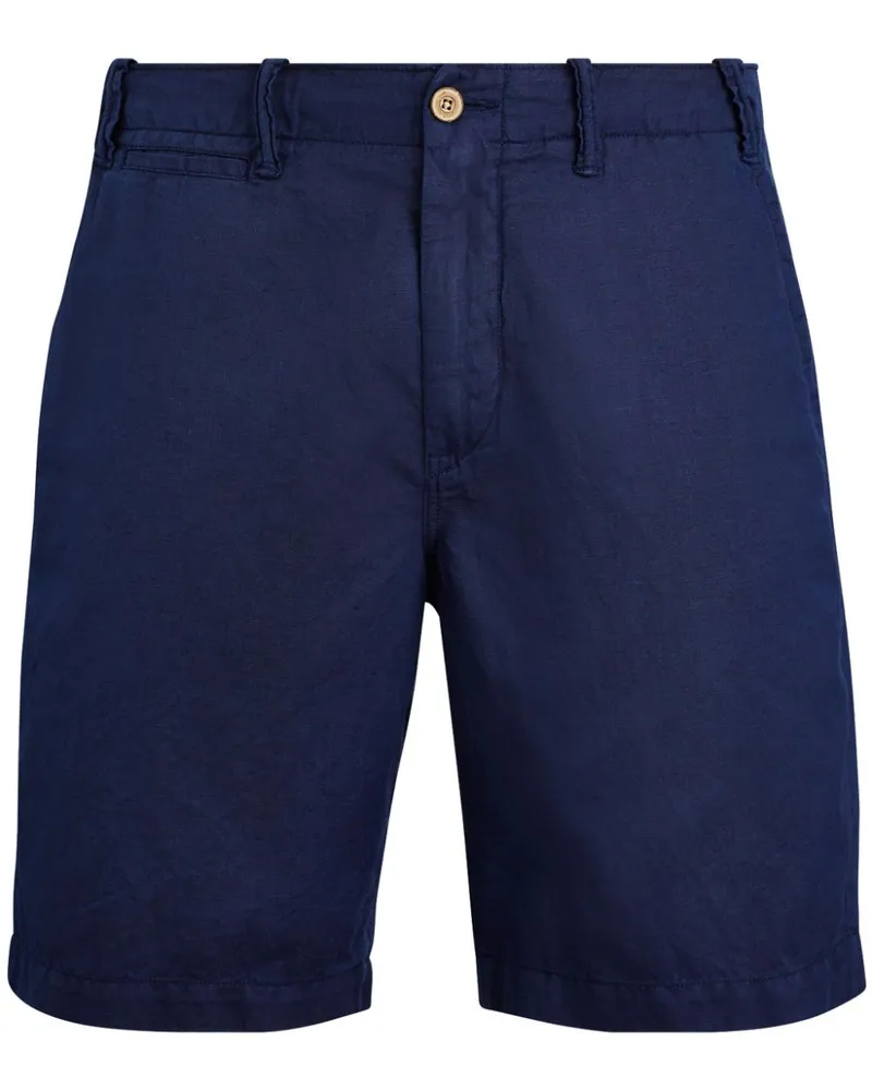 Ralph Lauren Maritimes Baumwoll-Leinen-Shorts - Blau Blau