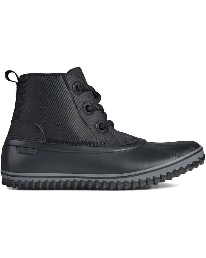 Sperry Top Sider Schooner 3-Eye "Black" Stiefel - Schwarz Schwarz
