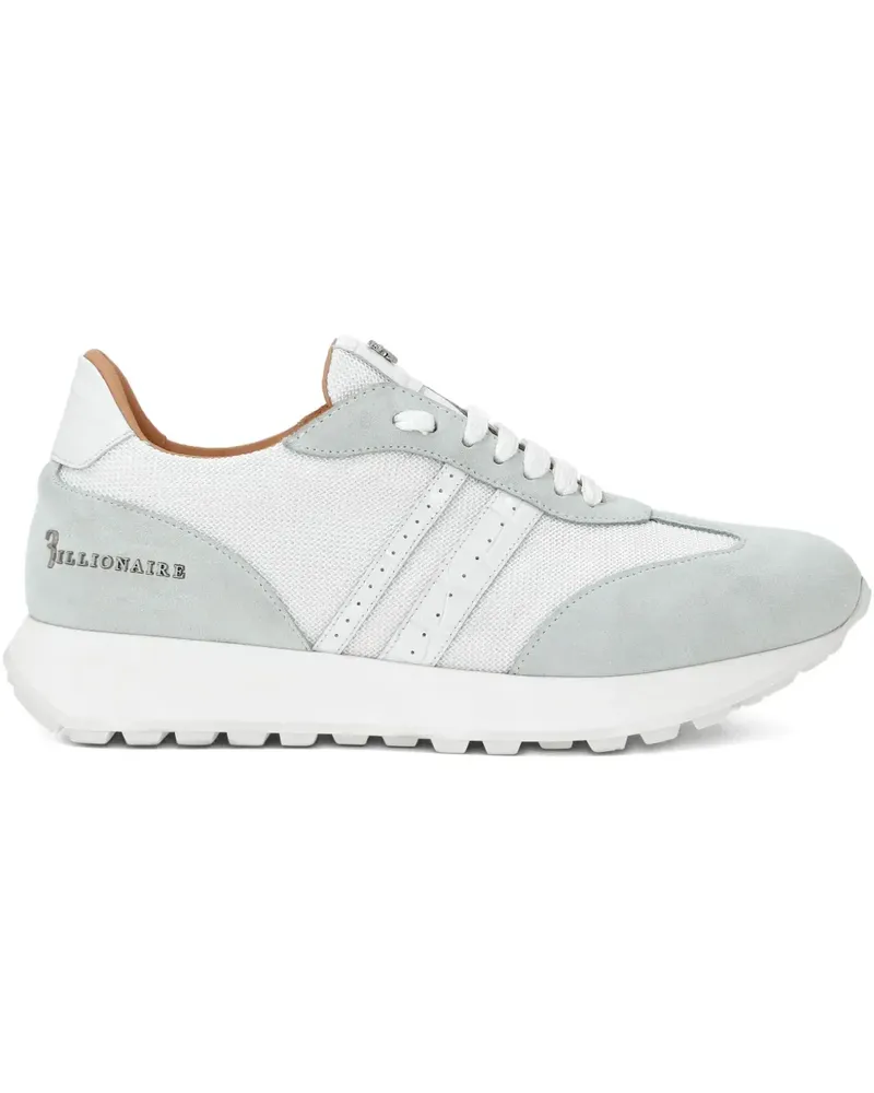 Billionaire Sneakers mit Einsätzen - Weiß Weiß