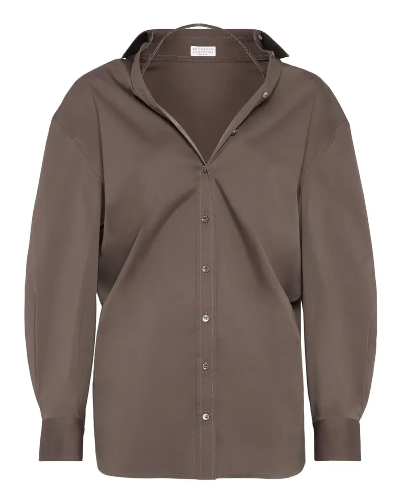 Brunello Cucinelli Klassisches Hemd - Braun Braun