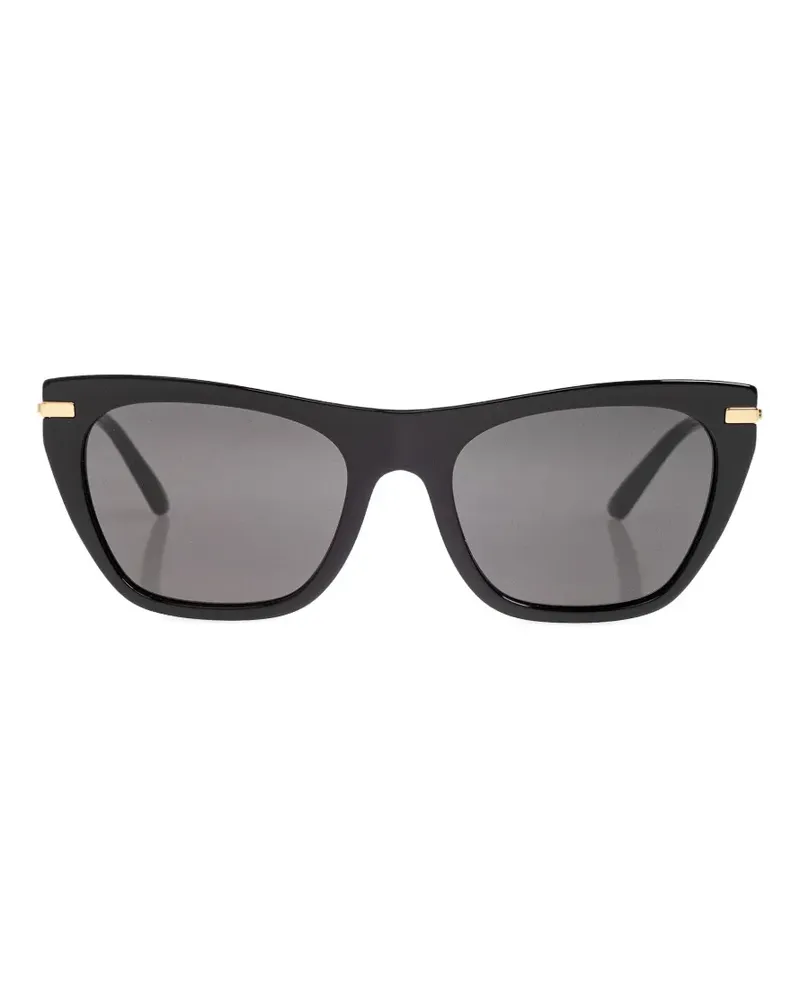 Dolce & Gabbana cat-eye logo sunglasses - Schwarz Schwarz