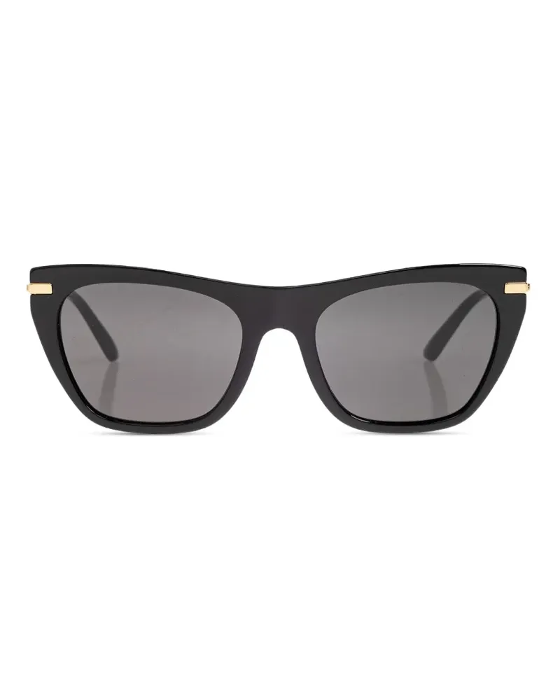 Dolce & Gabbana cat-eye logo sunglasses - Schwarz Schwarz