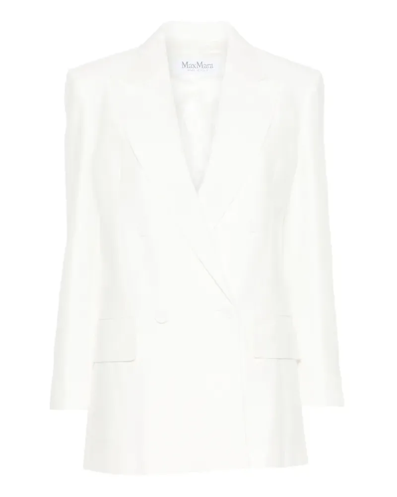 Max Mara piqué jersey Olimpia jacket - white - Weiß Weiß