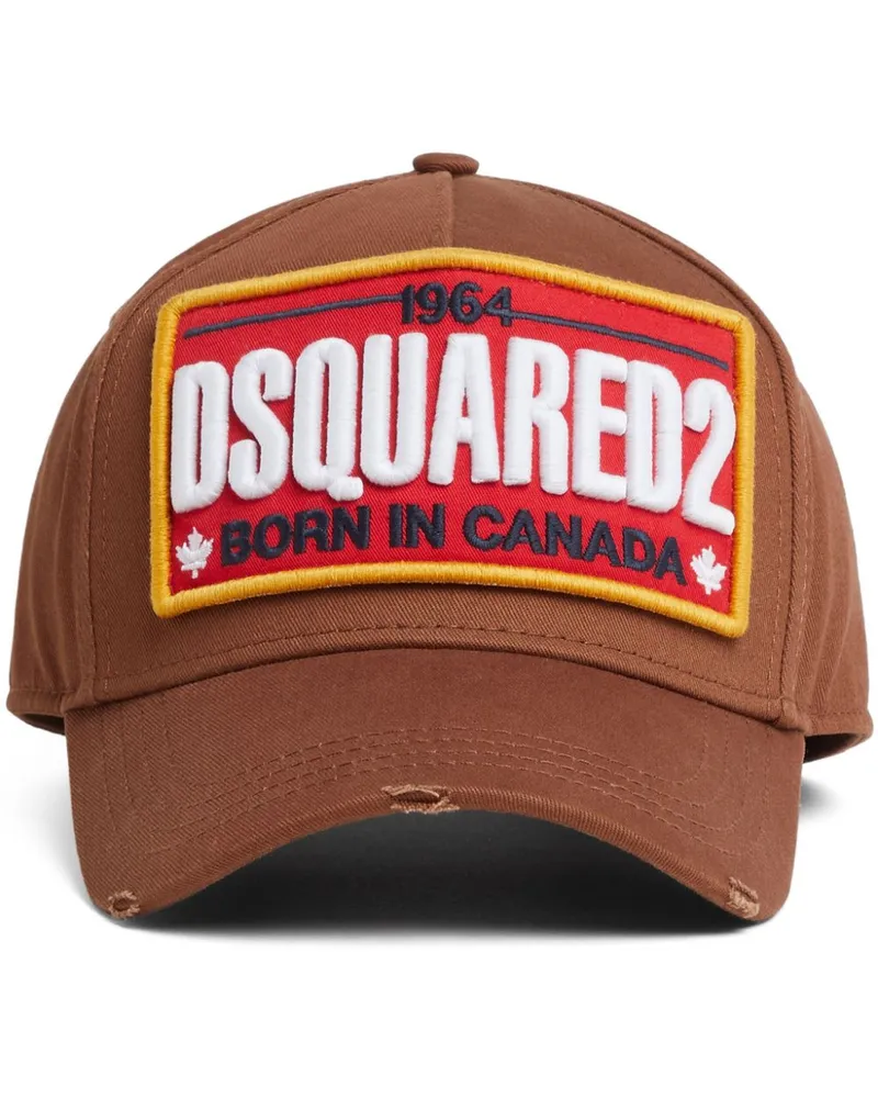 Dsquared2 Baseballkappe mit Logo-Patch - Braun Braun