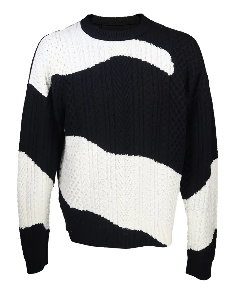Mostly Heard Rarely Seen Pullover mit Zopfmuster - Schwarz Schwarz